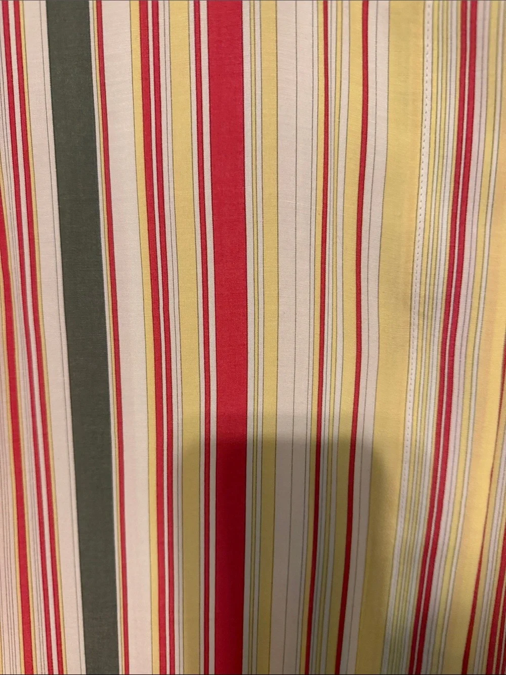 Vintage 80s 90s Retro Vertical Multi-Stripe Short Sleeve Button-Down Shirt